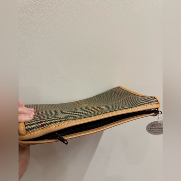 Hunting World never used with tags Scottish plaid leather clutch bag. - Picture 9 of 11